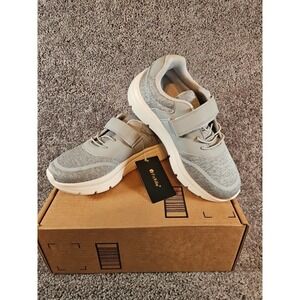 FitVille Marca Gray Comfort Power Support Sneakers Women's 8 EW Wide Shoes